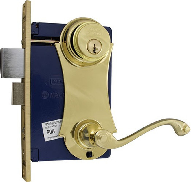 MARKS LOCK ORNAMENT 9215AC/3 UNILOCK Lever/Plate Mortise Lock for Security Door / Storm Door