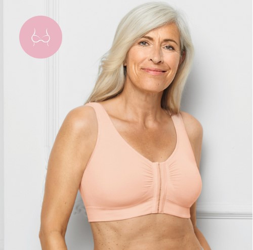 AMOENA CLARA WIRE-FREE FRONT CLOSURE MASTECTOMY BRA