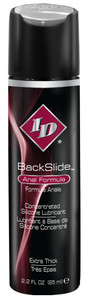 ID BackSlide's special silicone-based formula includes clove extract and spilanthes extract, which provides a natural, muscle relaxing effect. BackSlide appeals to all genders and the thick, cushiony texture and feel are unlike any other anal lubricant on the market. 