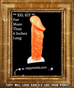 PATENTED..... COPYRIGHTED..... TRADEMARKED......
No other Penis Casting Kit Imitator can make this claim.
Copy Me! Kits are - #1 in Quality, #1 in Value, #1 in Feel & Durability. PATENTED..... COPYRIGHTED..... TRADEMARKED......
No other Penis Casting Kit Imitator can make this claim.
Copy Me! Kits are - #1 in Quality, #1 in Value, #1 in Feel & Durability.