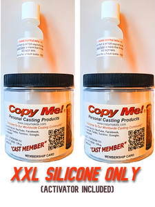 Silicone Refill for XXL Size Copy Me Penis Casting Kit - 2 - 7oz. Jars with Activator Silicone Refill for XXL Size Copy Me Penis Casting Kit - 2 - 7oz. Jars with Activator