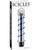 Icicles 20 - Hand Blown Glass Vibrator Waterproof - Clear w/Blue Swirls