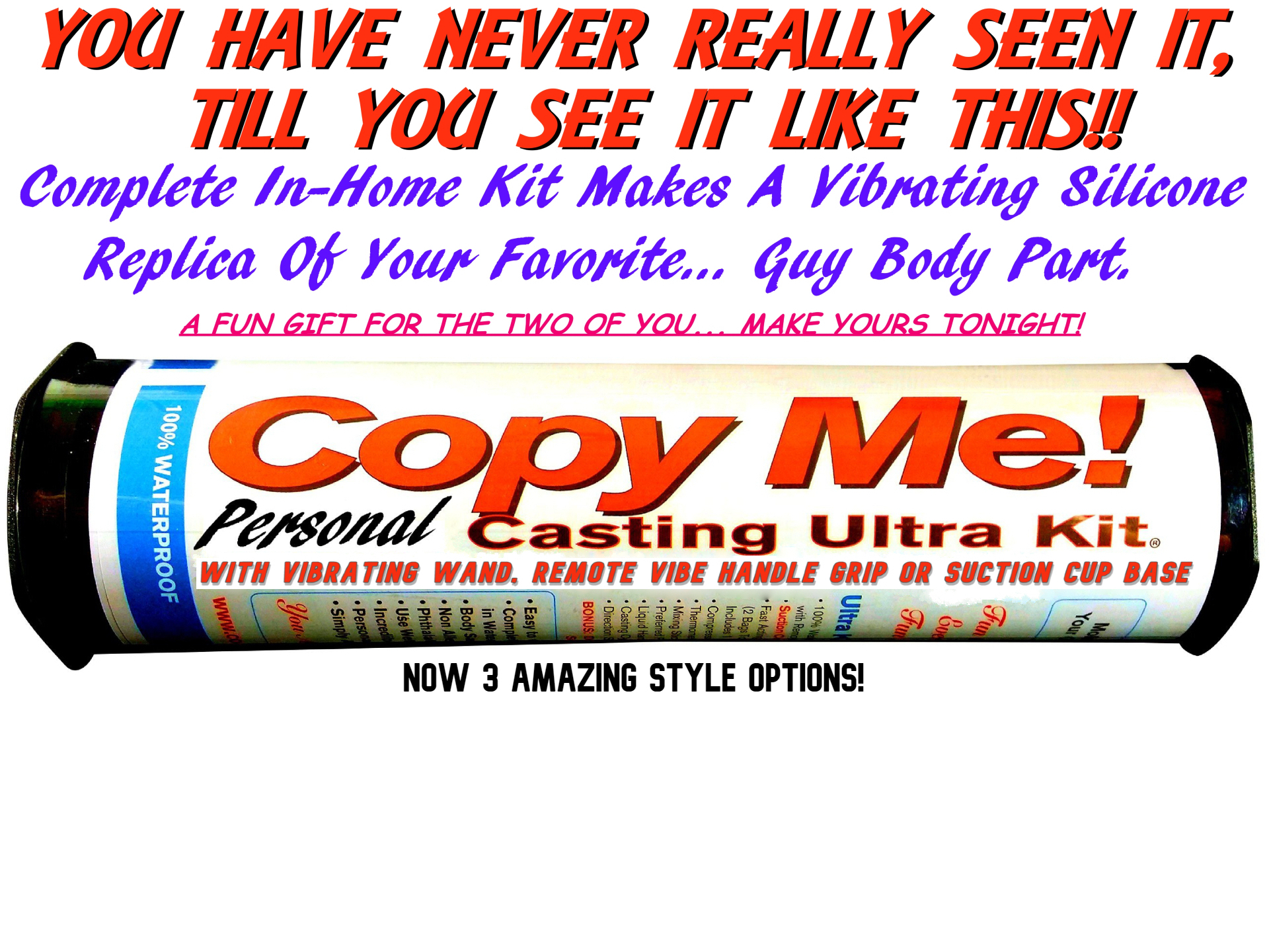 Copy Me! Penis Casting Ultra Kits #1 In-Home Mold System Patented Vibrating Dildo Duplicate Sex Toy You Create Copymekits pic
