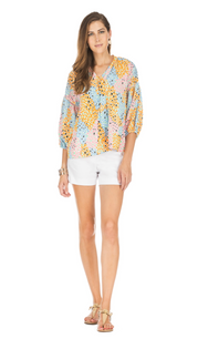 Tie Front Drape Blouse Tie Front Drape Blouse