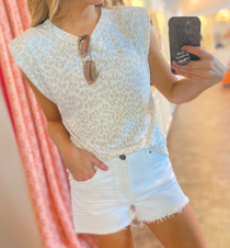 Leopard Shoulder Pad Tank Leopard Shoulder Pad Tank