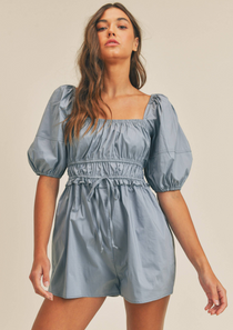 Dusty Blue Romper Dusty Blue Romper