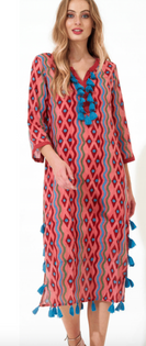 D. Coral Midi Kaftan D. Coral Midi Kaftan