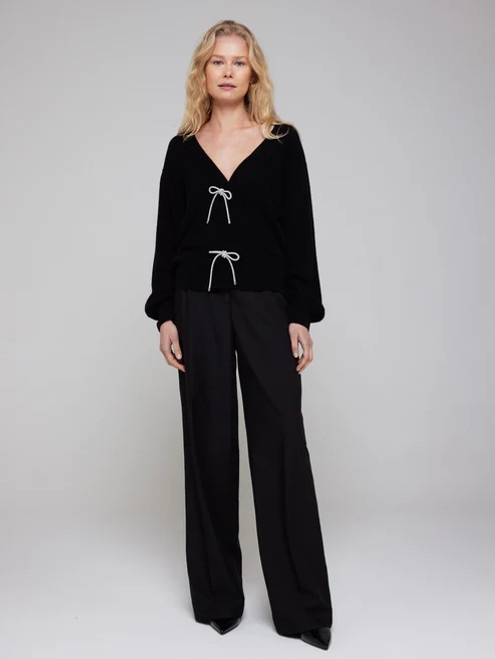 Bling Bow Cardi, Black