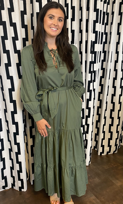 Bali Dress, Green Bali Dress, Green