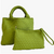 Lily Woven Tote, Chartreuse