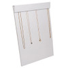 Multi Chain Necklace Easel Display Panel White Leatherette