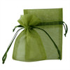 100 Organza Jewelry Bag Gift Pouch Olive Green 5X7"