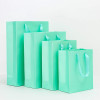 50 Gift Shopping Paper Tote Bag Teal Blue (Multiple Sizes) 