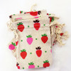 50pcs Jewelry Gift Pouch 4x5.5" Cotton Bags Strawberry