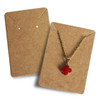 200 Paper Jewelry Card  for Necklace Earring Set White