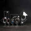 10 Suspension 3D Display Jewelry Gift Box 4 1/4" x 4 1/4" Black