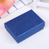 100pcs Jewelry Box 3"x2"x1"(Foam Insert) Linen-Textured Blue