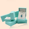 Leatherette Jewelry Box Teal Blue