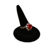 2 Ring Display Single Finger Black Velvet