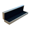 Large Brushed Leather Jewelry Box Light Gold