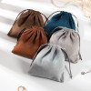 Custom Logo Print Silky Velvet Bag Pouch