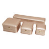 (Free Shipping) Crown Decor Leather Jewelry Box Steel Pink