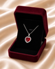 Velvet Jewelry Box Burgundy