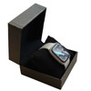 Watch Bracelet Bangle Box Pillow Case 4"x4"x2.35" Black
