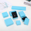 100pcs Jewelry Box 3"x2"x1"(Foam Insert) Linen-Textured Teal Blue