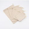100pcs Cotton Linen Bag Pouch 5" x 7" Beige (13*18cm)