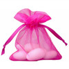 100 Organza Jewelry Bag Gift Pouch Fuchsia 2.75"x3.5"