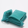 Teal blue gift bag jewelry pouch