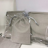 100pcs Velvet Jewelry Bag Gift Pouch 3"x3.75" Grey