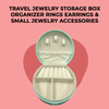 Travel Jewelry Storage Box  Organizer Rings Earrings & Small Jewelry Accessories