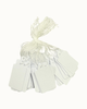100pcs Paper Tie String Price Label Jewelry Tag Blank White 1.5" x 1" 