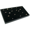 Velvet Jewelry Display Case Ring Tray Black