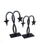 Earring T Display Set of 2 Acrylic Stands STAR