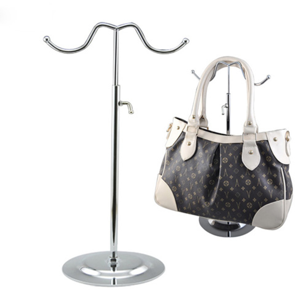 Bar Face Purse & Coat Hook - Single - Gunmetal Grey