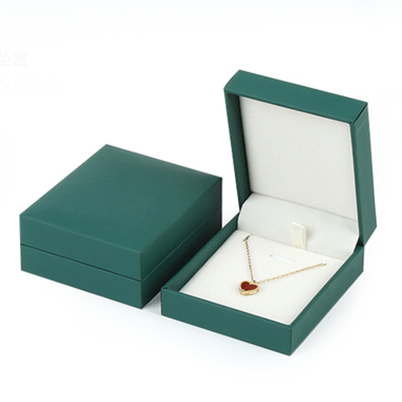 Faux Leather Jewelry Gift Boxes Green - Zakka Canada