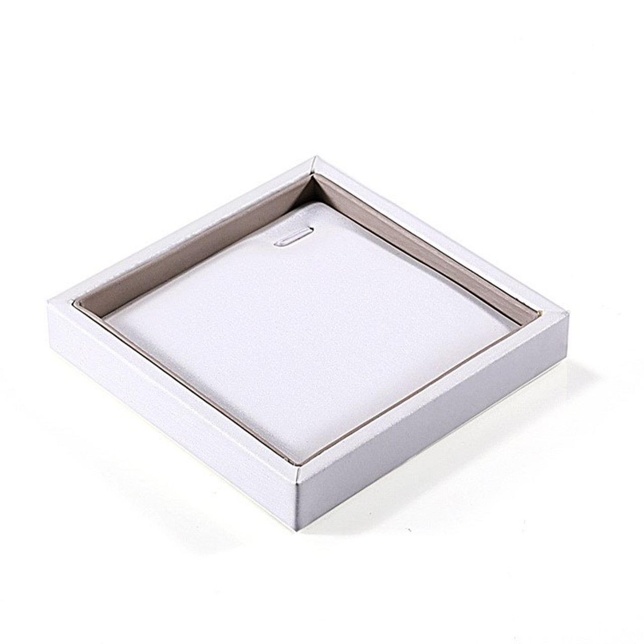 Premium Leather Bangle Bracelet Pendant Tray White - Zakka Canada