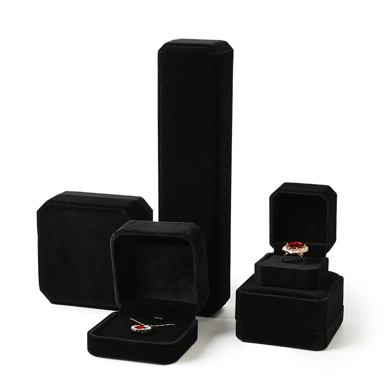 Velvet Jewelry Box Black - Zakka Canada