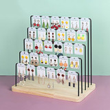 Space Saving Earring Card Display Racks 