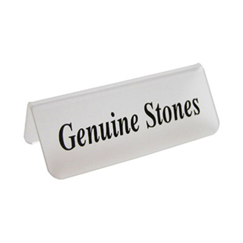 Acrylic Frosted Sign "Geniune Stones"