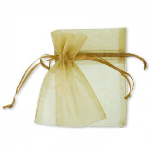 100 Organza Jewelry Bag Gift Pouch Gold 4X6"