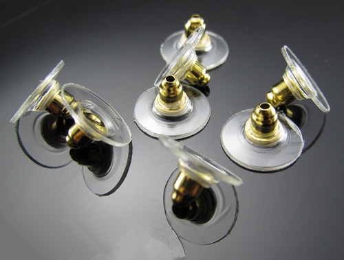 100 Clear Earring Back Stoppers (6mm) - Secure & Discreet