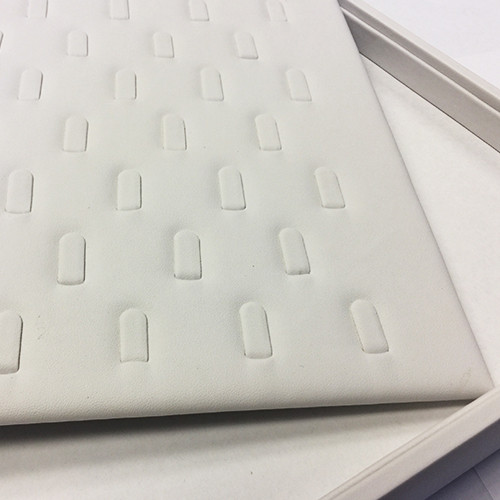 Stackable Showcase Tray Ring 53-Clip White