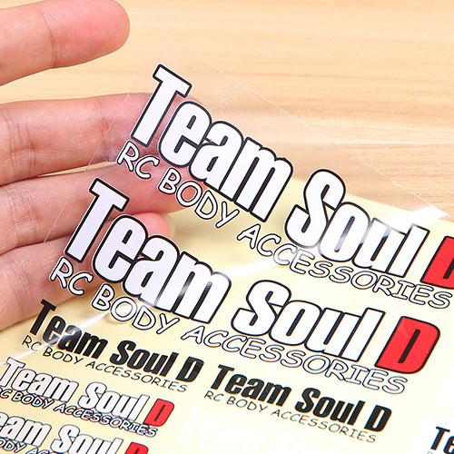 Custom Sticker  Label Clear PVC Transparent