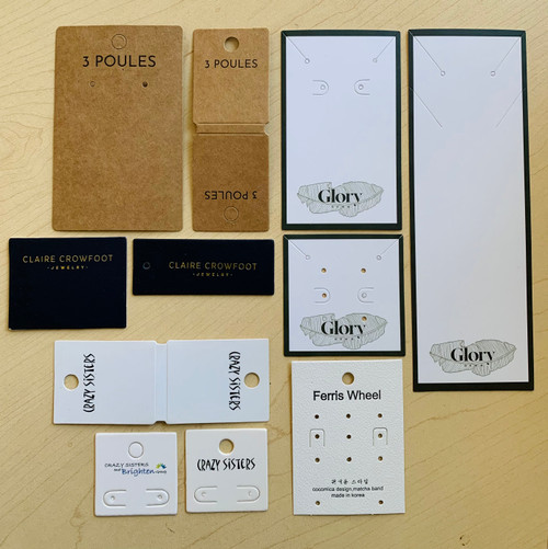 Customised Printed Jewellery Display Cards – TPD Stationery