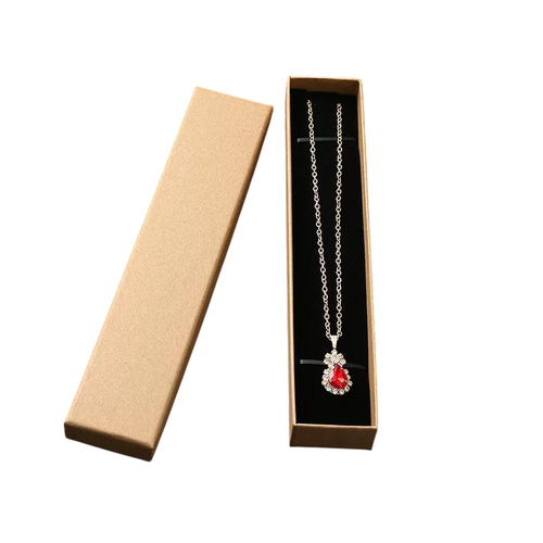 100pcs Necklace Bracelet Pen Box (Foam Insert) 8.5x1.5x1" Kraft