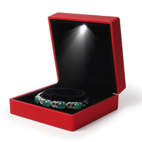 LED Bracelet Bangle Watch Box Red